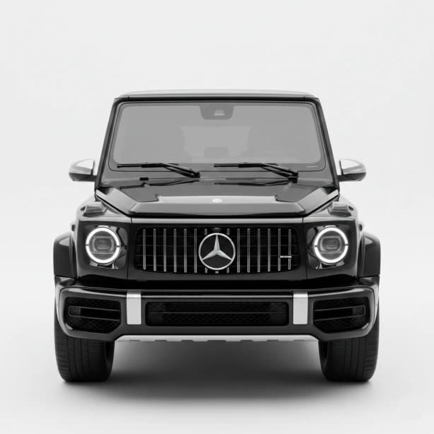 Vooraansig van Mercedes-Benz G-Klas