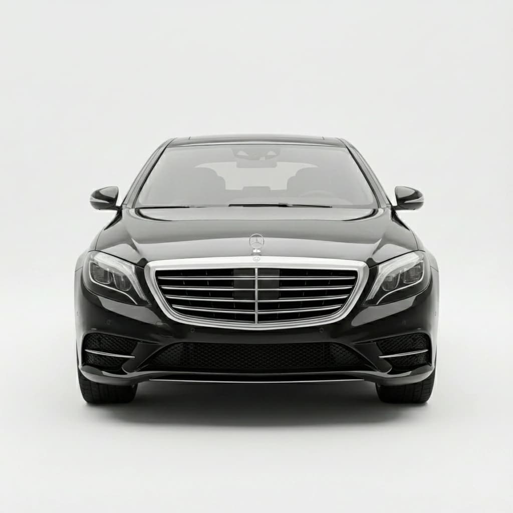 Vooraansig van Mercedes-Benz S-Klas